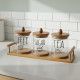 Glass Spice Jar Set - 3 Pcs	